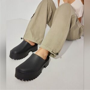 Jeffrey Campbell Black Chunky Mules